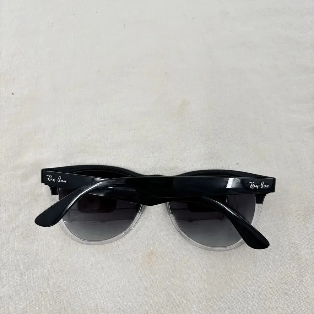 Ray-Ban RB4471 Iris Sunglasses Black Clear Gradient 54mm Made Italy w Case